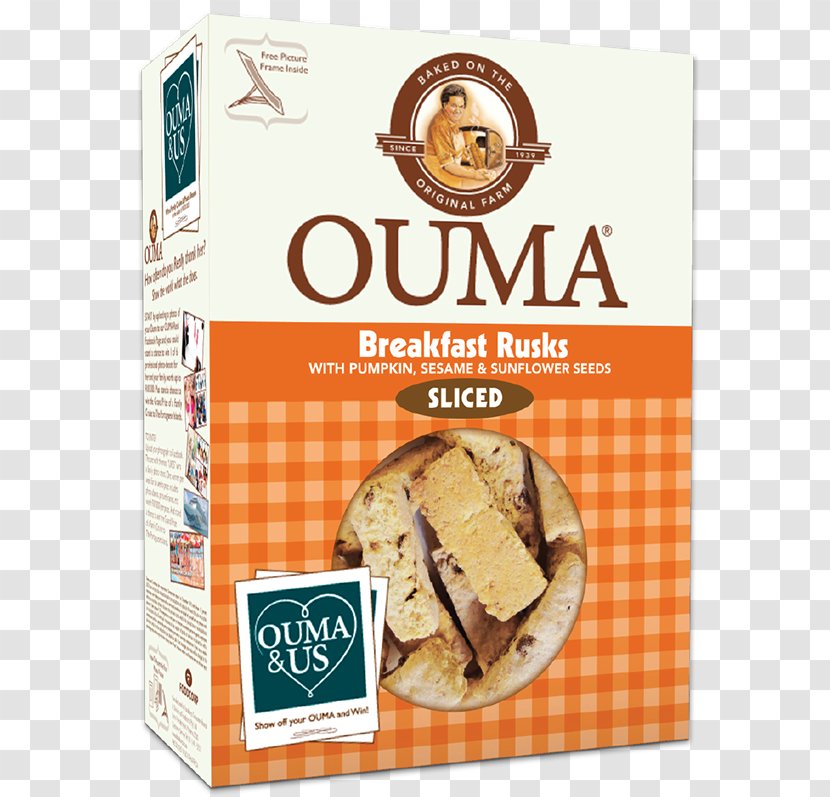 Buttermilk South African Cuisine Ouma Rusks Breakfast - Raisin - Rusk Transparent PNG