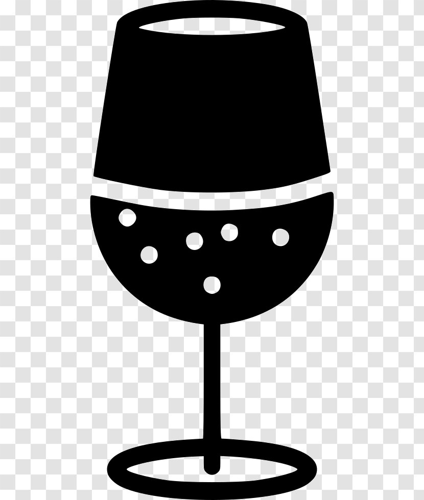 Wine Glass Drink Food - Black And White Transparent PNG