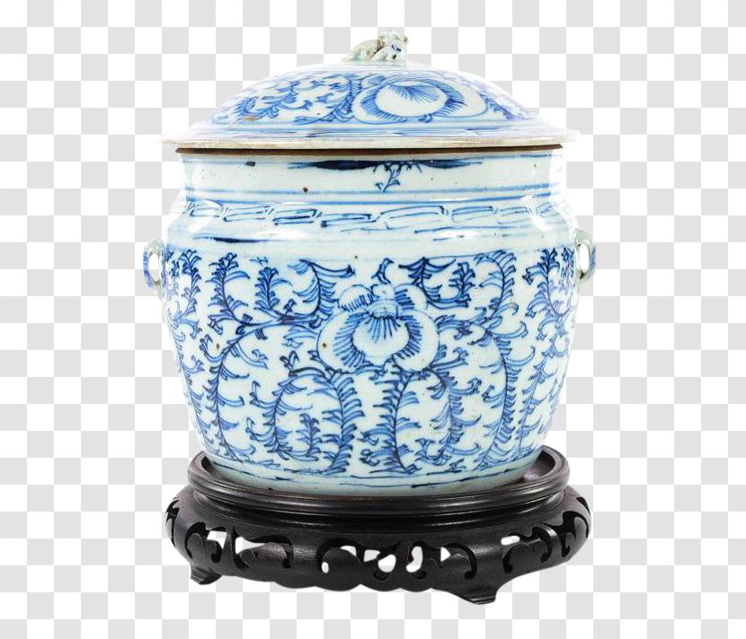 Blue And White Pottery Chinese Ceramics Porcelain - Tableware - Jar Transparent PNG