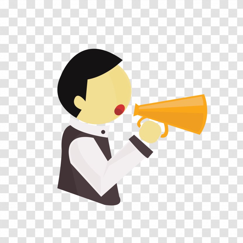 Megaphone Clip Art - Cartoon - Annual Meeting Transparent PNG