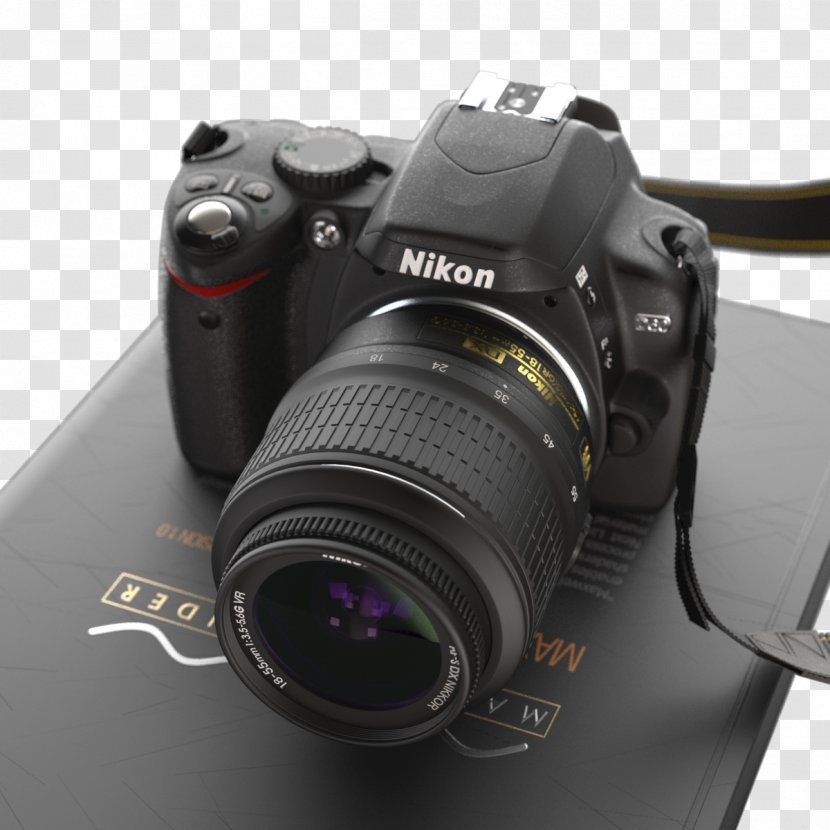 Digital SLR Nikon D60 D610 D7500 Single-lens Reflex Camera - Slr - Dslr Transparent PNG