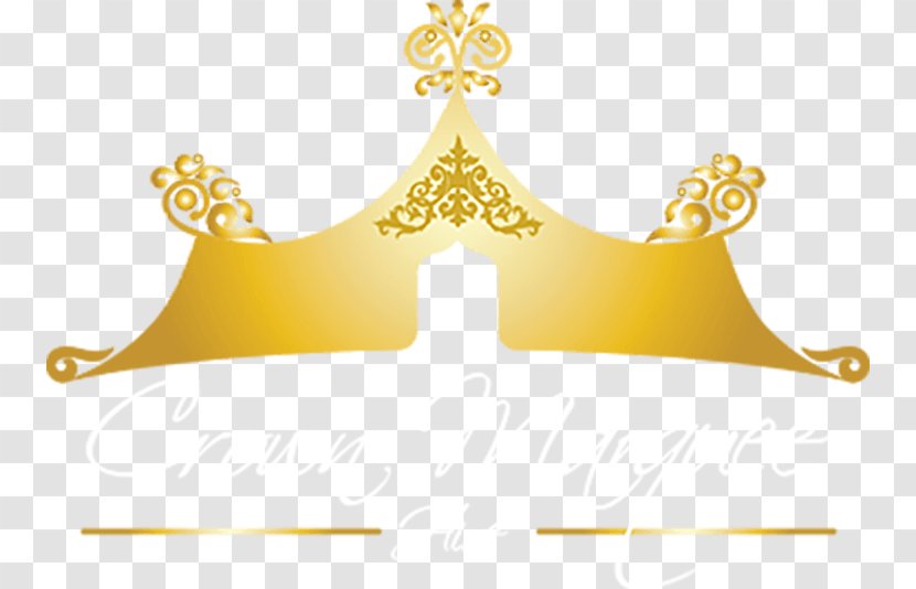 Crown Marquee Hire Wedding Gold Logo Brand - Theme Transparent PNG