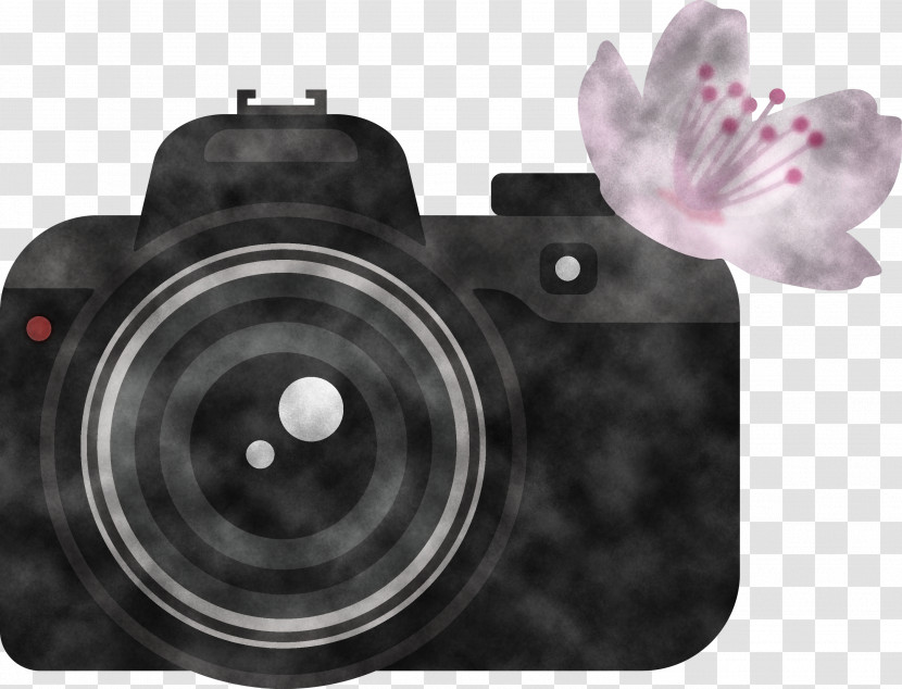 Camera Flower Transparent PNG