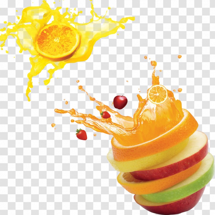 Juice Punch Fruit Mural Wallpaper - Fresh Ad Transparent PNG