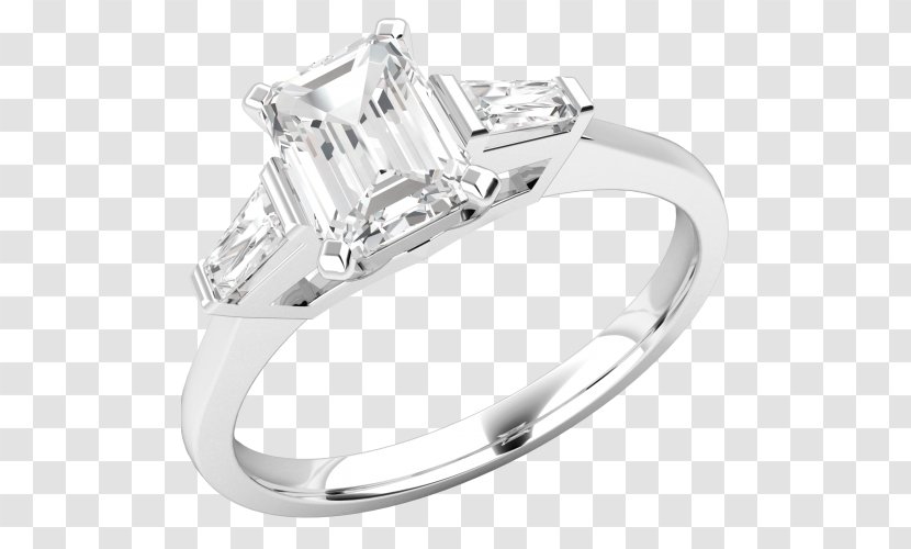 Wedding Ring Diamond Engagement Jewellery - Emerald Transparent PNG