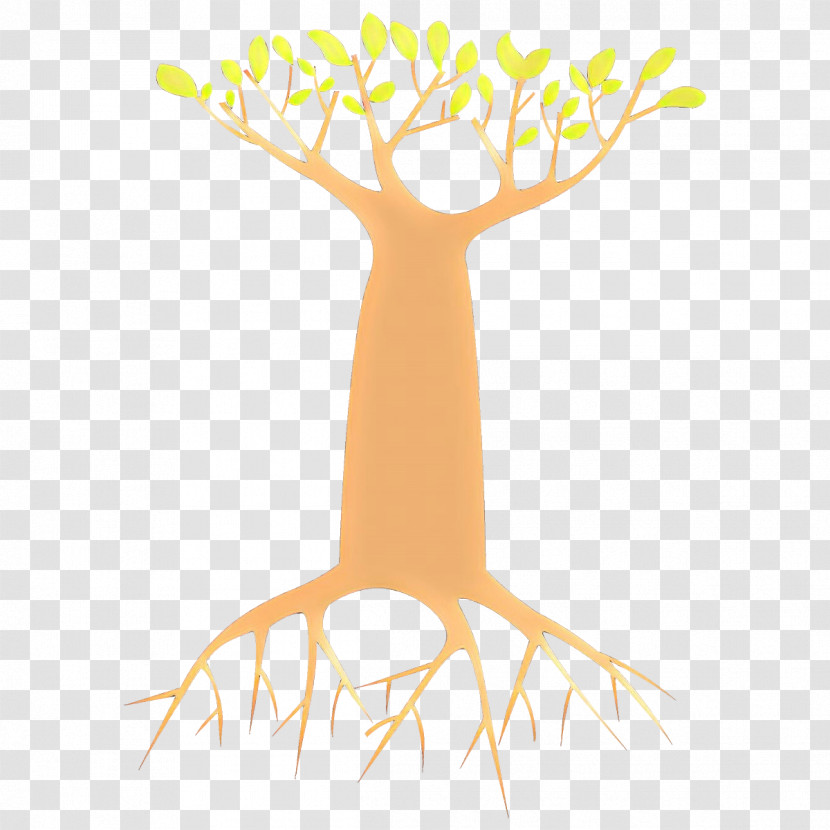 Tree Yellow Branch Deer Plant Transparent PNG