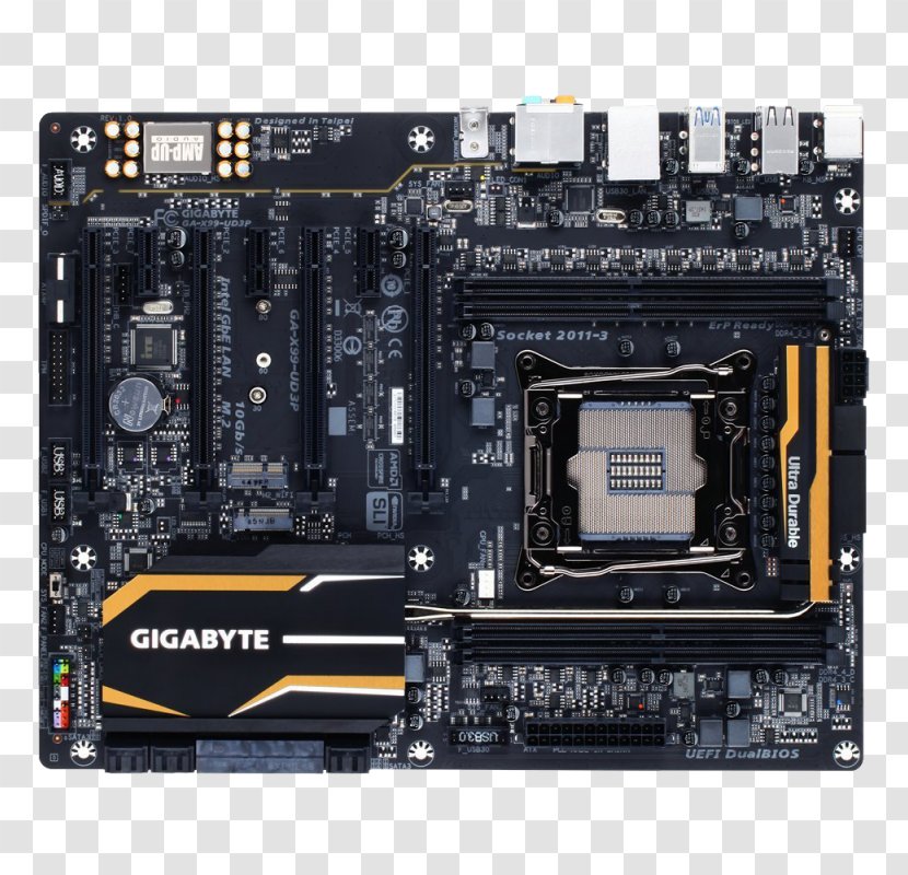 LGA 2011 Intel X99 Motherboard Scalable Link Interface Gigabyte Technology - Gax99ud4 - Ddr4 Sdram Transparent PNG