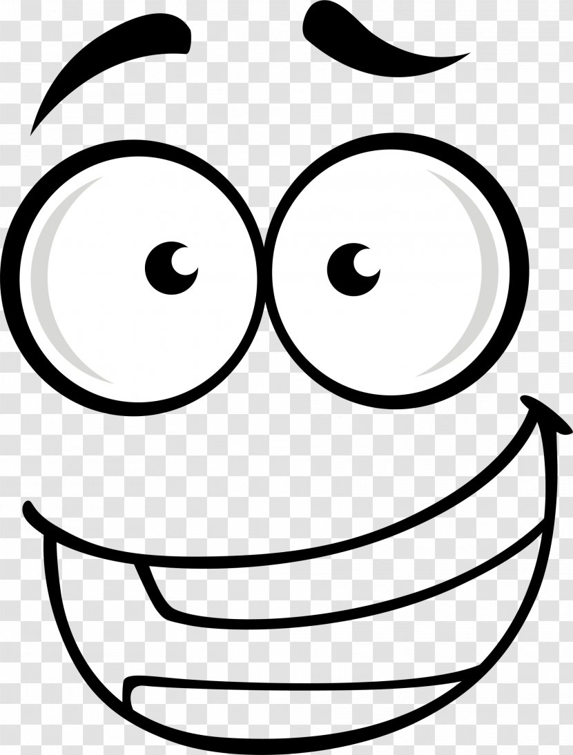Smiley Emoticon Drawing Coloring Book - Facial Expression - Black Cartoon Smile Transparent PNG