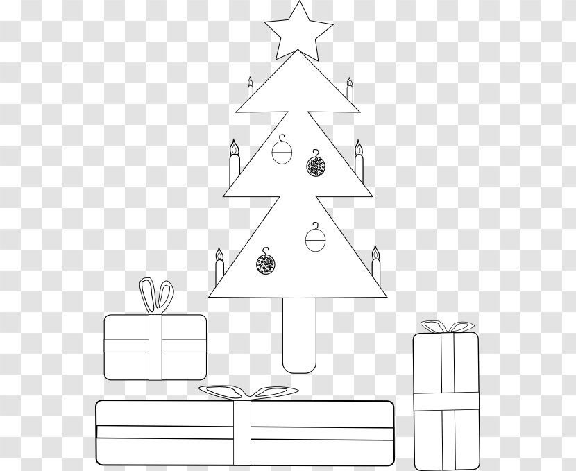 Paper Point Triangle Christmas Tree - White - Books Drawing Transparent PNG