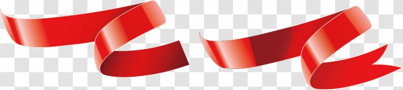 Euclidean Vector Ribbon Shutterstock Cdr - Red - Streamers Transparent PNG