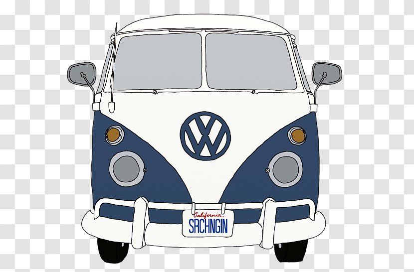 Volkswagen Type 2 Beetle Car Microbus Concept - Model - End Vector Transparent PNG