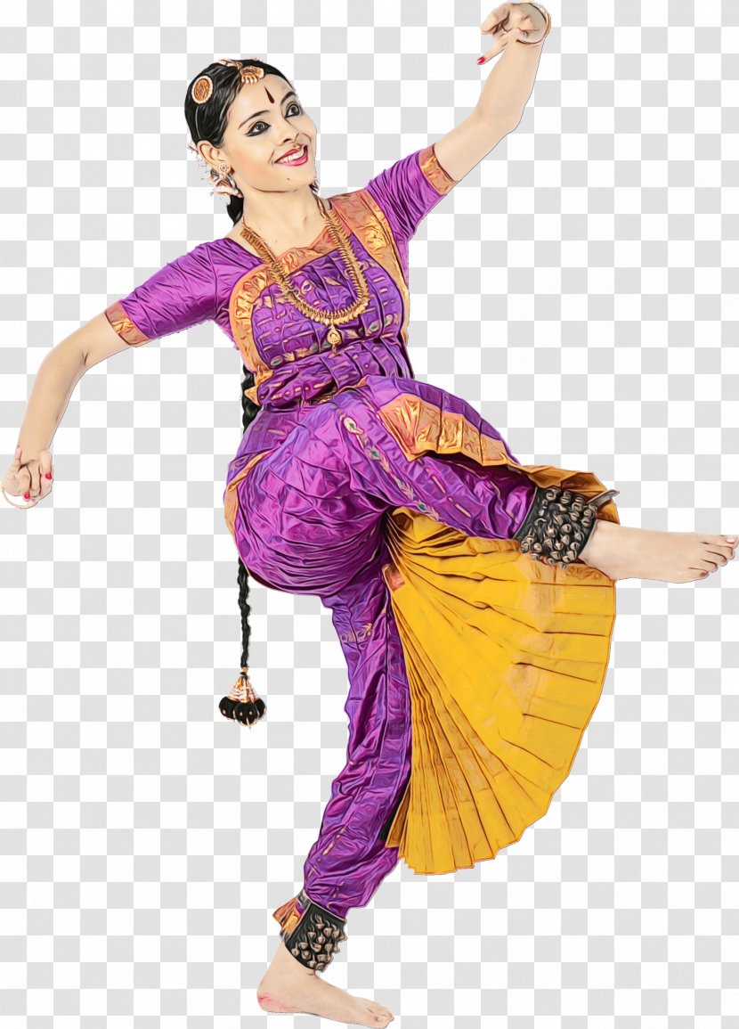 Bharatanatyam - Classical Music - Concert Dance Costume Design Transparent PNG