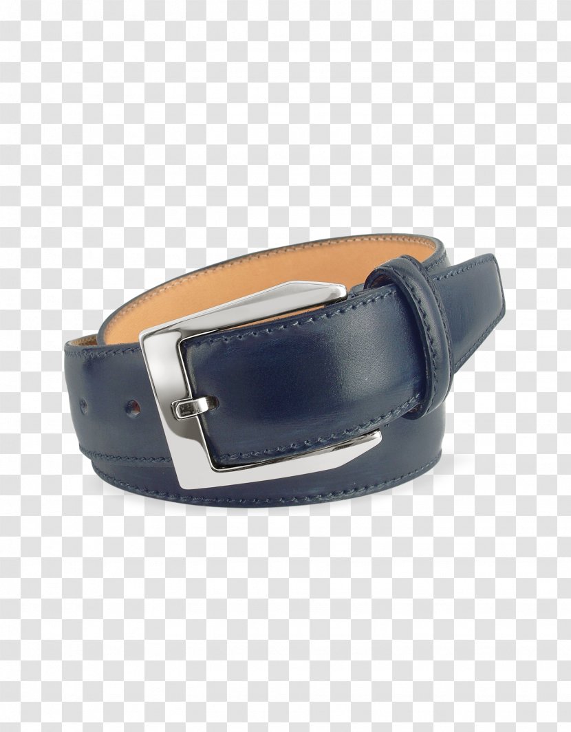Belt Leather Buckle Italy Sales - Blue Transparent PNG