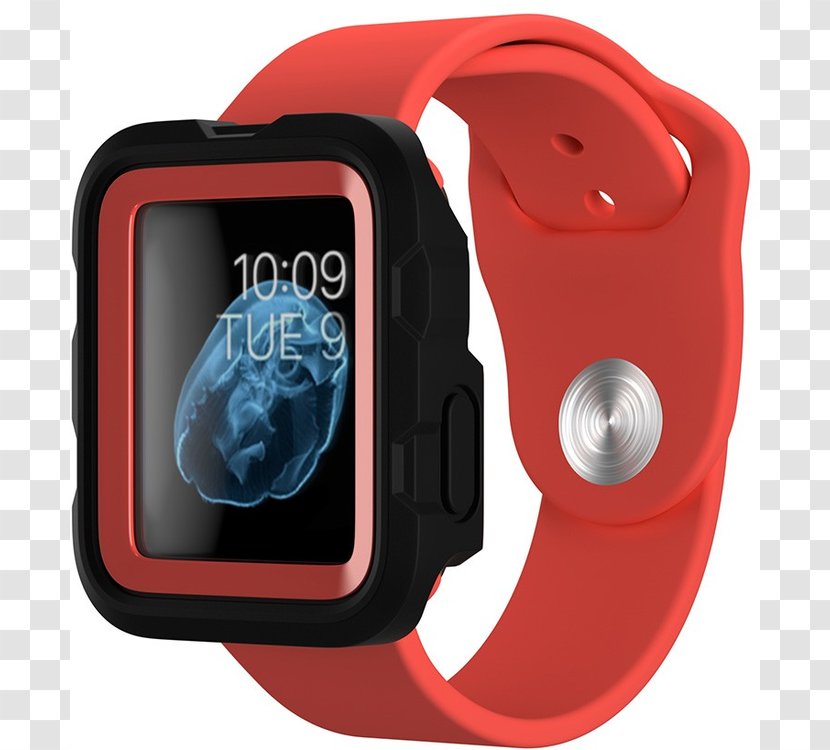 Apple Watch Series 2 Griffin Survivor Case To 38 Mm In Coral Fire Smartwatch - Swat Transparent PNG
