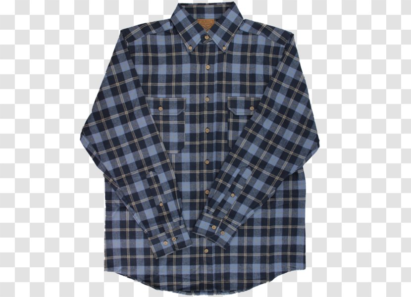 Dress Shirt Sleeve Flannel Clothing - Blue Transparent PNG
