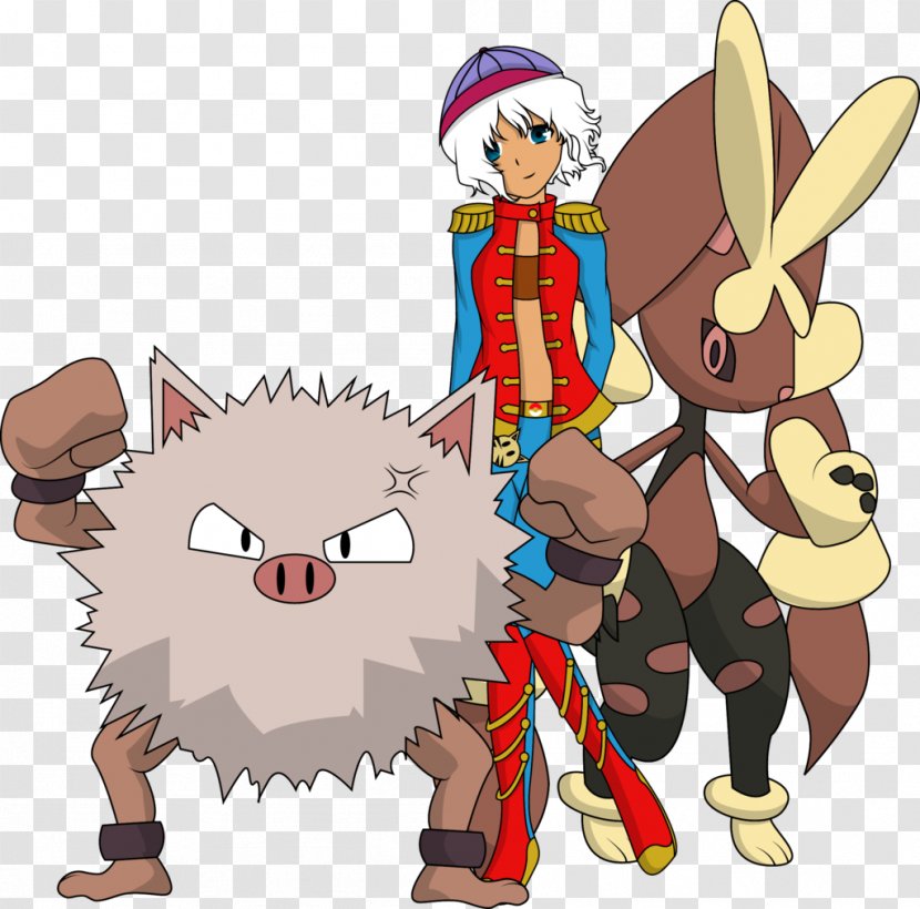 Pokémon Trainer Lopunny Primeape - Pok%c3%a9mon - Pokemon Transparent PNG