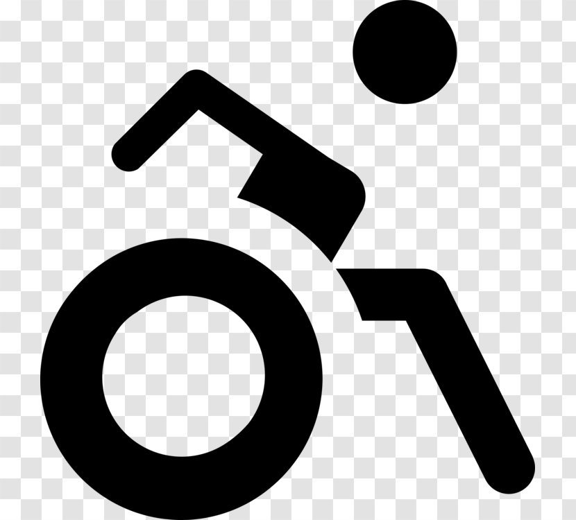 Wheelchair Line - Disability - Sign Blackandwhite Transparent PNG