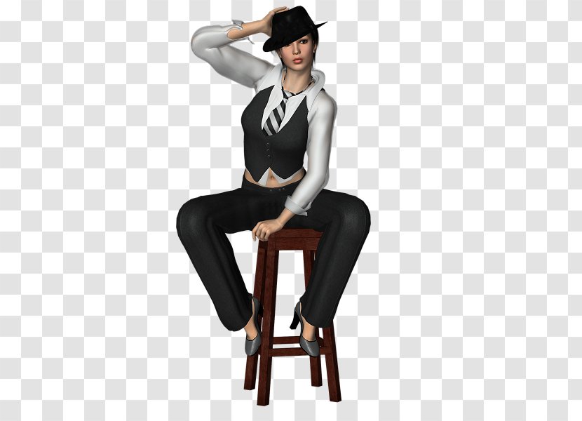 Sitting Woman Chair - Gentleman Transparent PNG