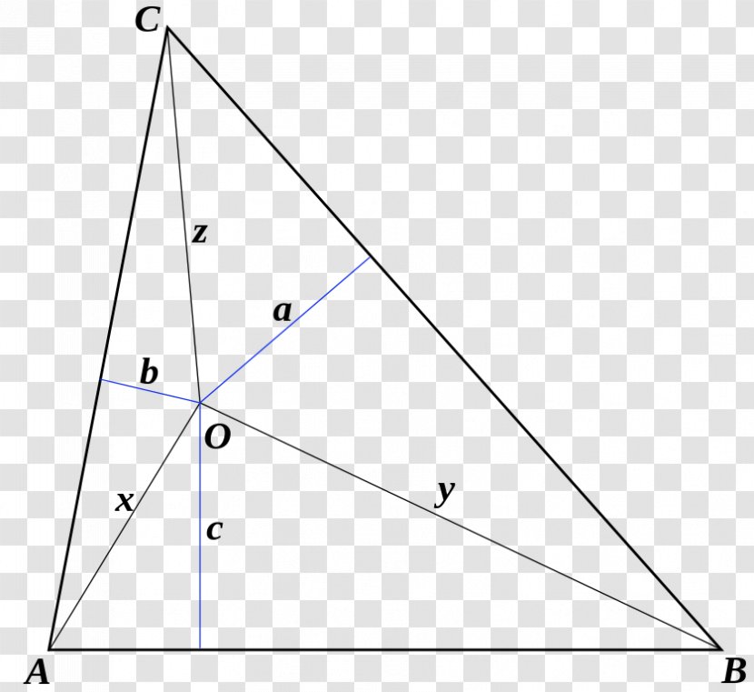 Erdős–Mordell Inequality Triangle Point Geometry Transparent PNG