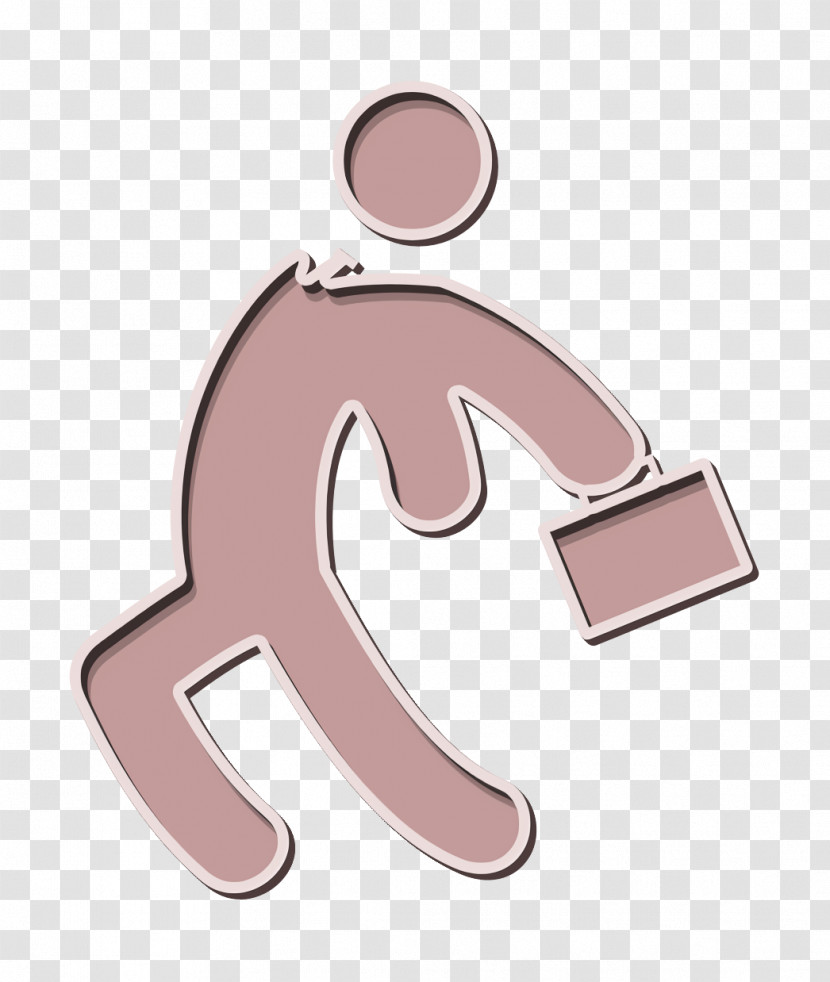 Business Icon Humans 2 Icon Worker Running Icon Transparent PNG