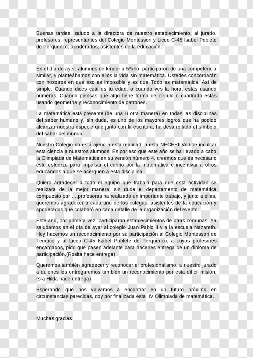 Parthenope University Of Naples Organization School Mathematics - Paper - Speech Transparent PNG