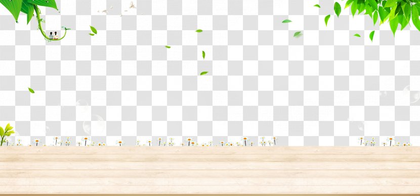 Desktop Wallpaper Grasses Sky Tree Font - Grass - Green Leaves On Wood Transparent PNG
