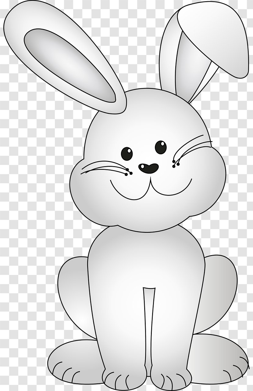 Domestic Rabbit White Drawing Clip Art - European - Celebration Easter'day Transparent PNG