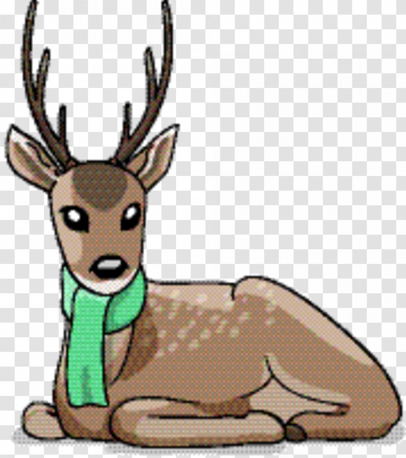 Reindeer Cartoon - Fawn - Whitetailed Deer Elk Transparent PNG