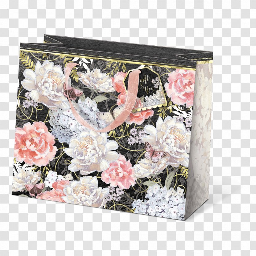 Floral Design Cut Flowers Handbag Gift Transparent PNG