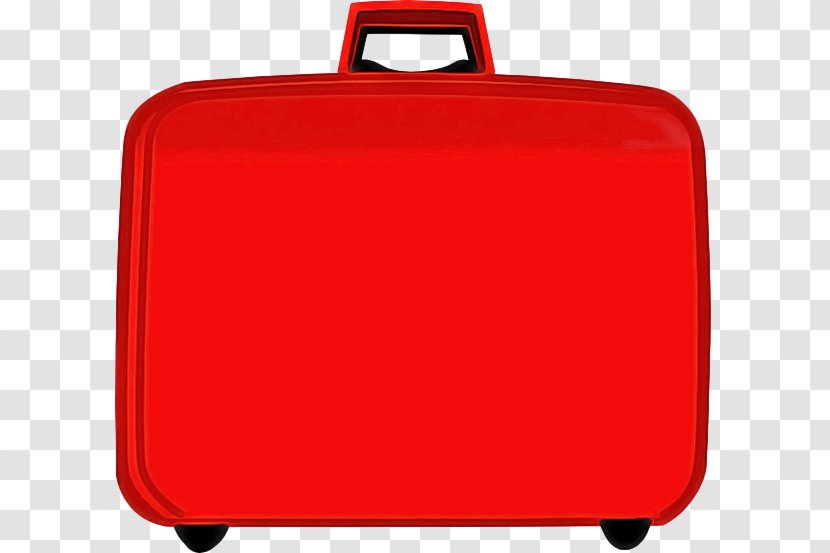Red Bag Suitcase Luggage And Bags Hand - Baggage Travel Transparent PNG