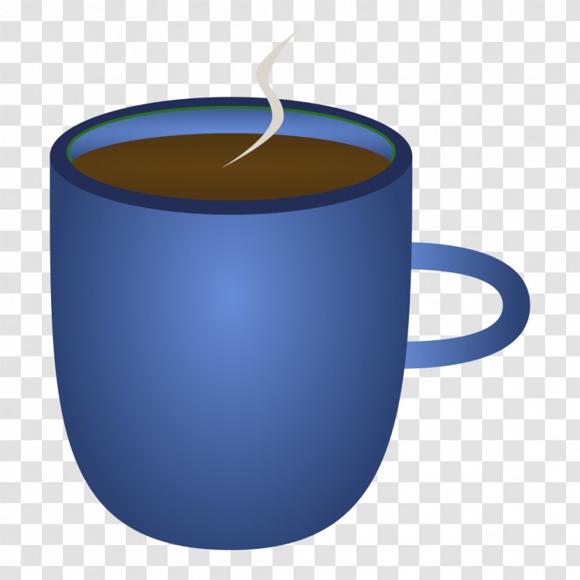 Coffee Cup Tea Mug Clip Art - Blue Cliparts Transparent PNG