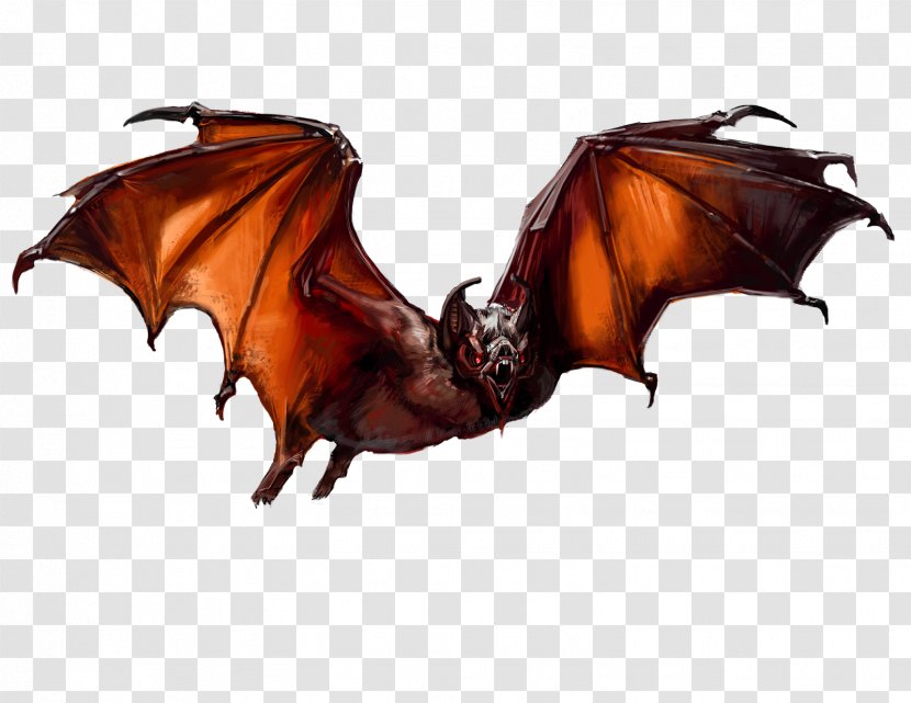 Vampire Bat Dungeons & Dragons Buettikofer's Epauletted Fruit Giant Golden-crowned Flying Fox - Goldencrowned Transparent PNG