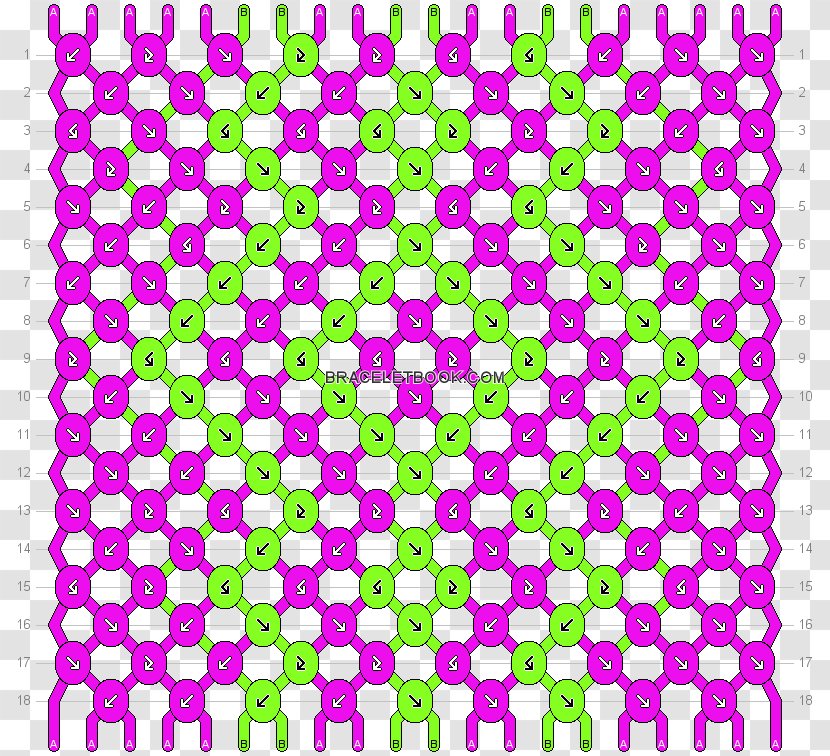Friendship Bracelet Zigzag Pattern - String Transparent PNG