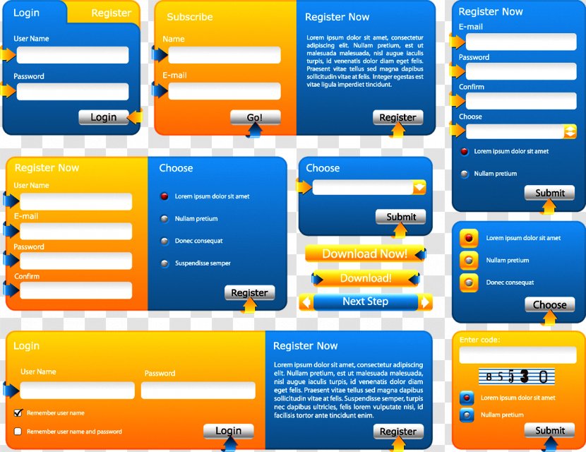 Form Web Design Template Website - Area Transparent PNG