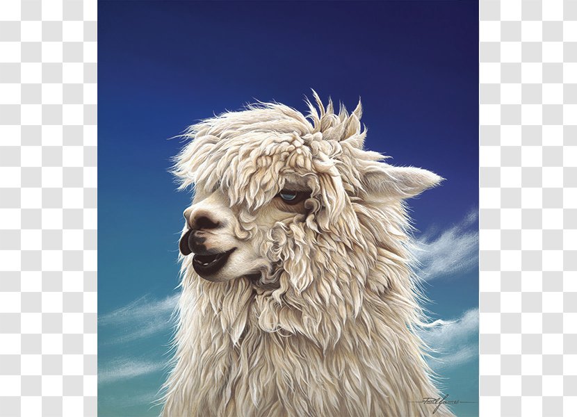 Alpaca Llama Paper Art Painting Transparent PNG