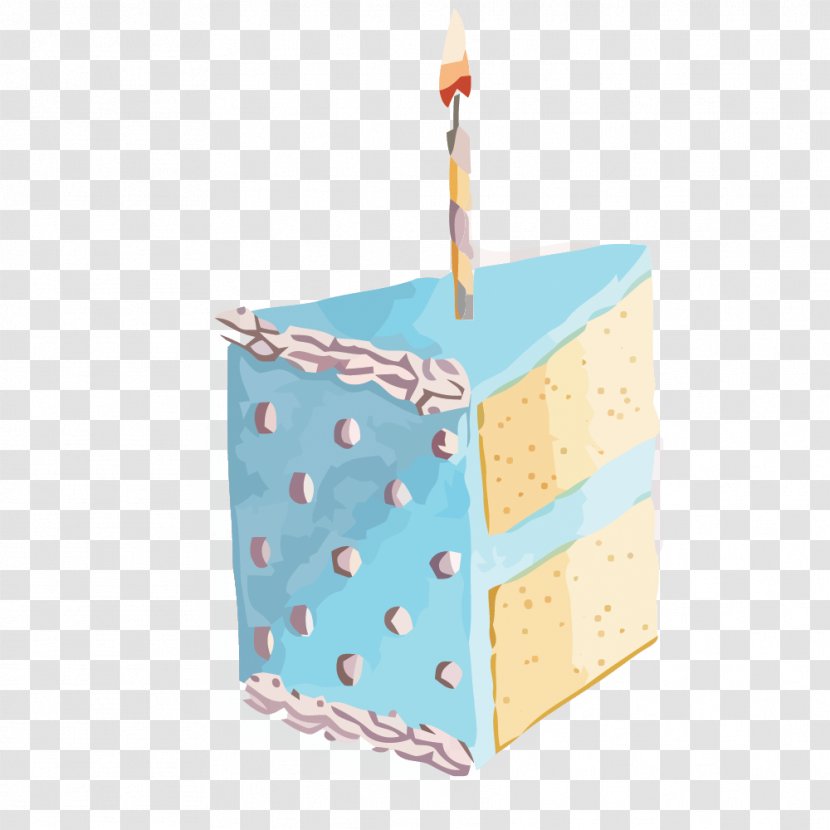 Torta Cream Cake Candle - Box - Vector Interpolation Blue Transparent PNG