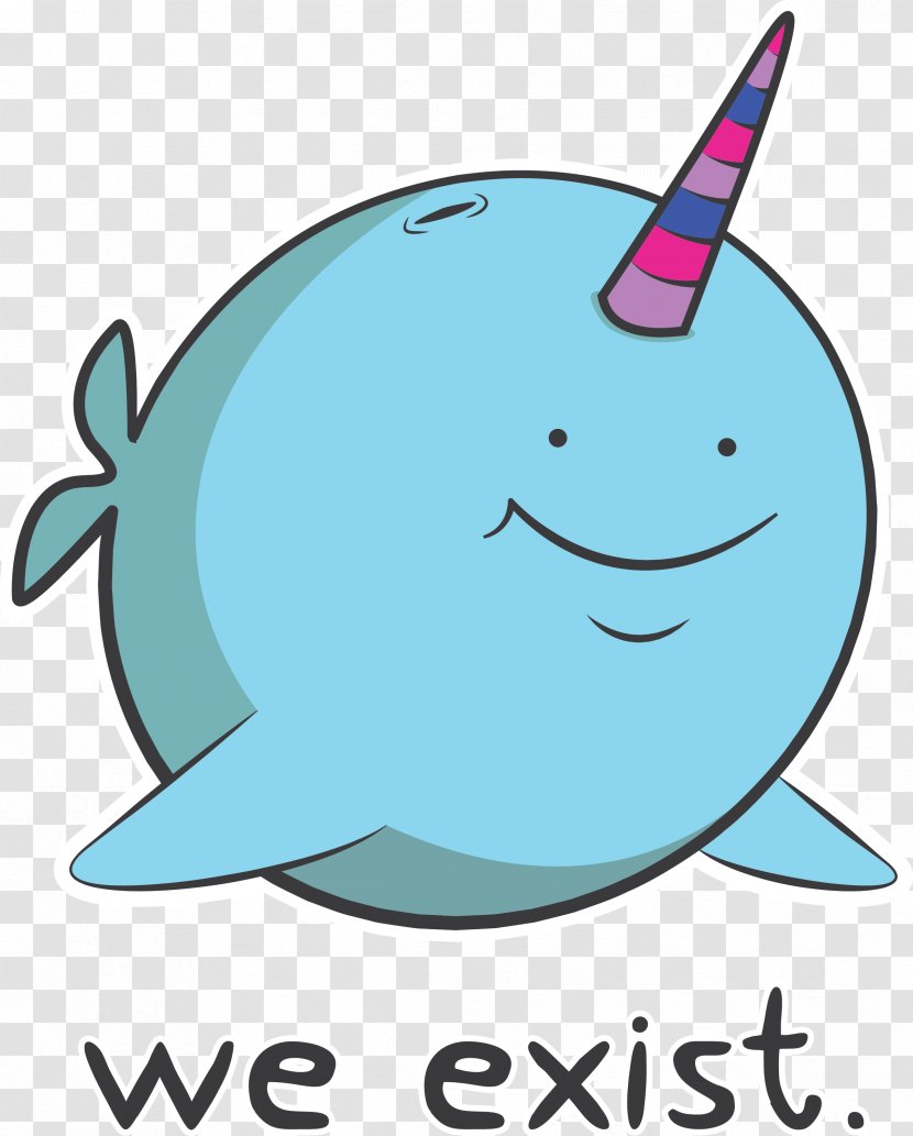 Arctic Narwhal Cuteness Unicorn Drawing - Kavaii Transparent PNG