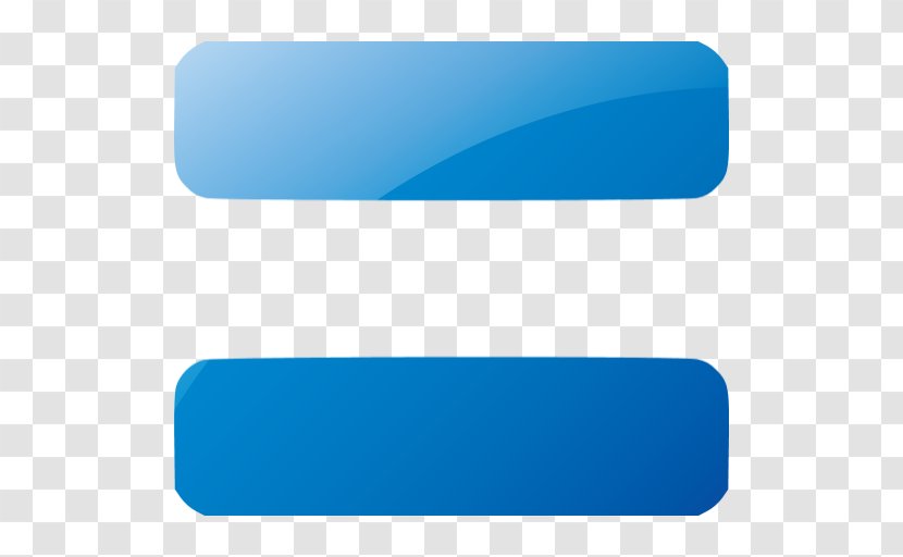 Clip Art Image Blue Equals Sign - Web 20 - Equal Transparent PNG