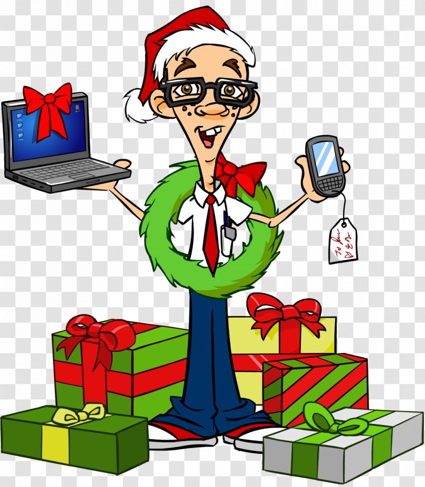 Christmas Nerd Gift Computer Geek - Presentation Transparent PNG