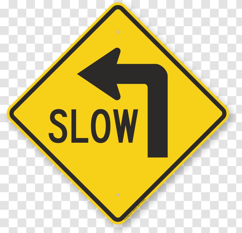 U-turn Traffic Sign Warning Stop Regulatory - Slowly Transparent PNG