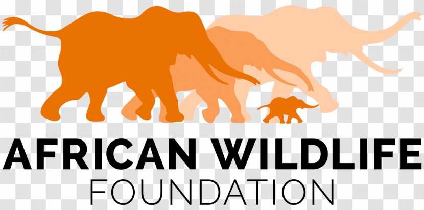 African Wildlife Foundation Organization Elephant - Text - Mountain Logo Transparent PNG