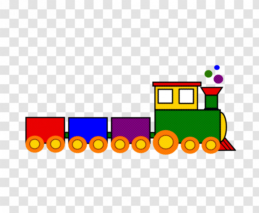 Transport Locomotive Toy Vehicle Yellow Transparent PNG
