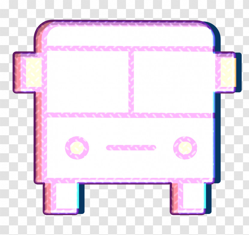 School Icon Bus Icon Transparent PNG