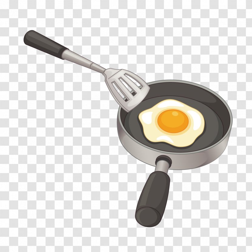 Fried Egg Omelette Frying Pan Illustration - Photography - Vector Eggs Transparent PNG