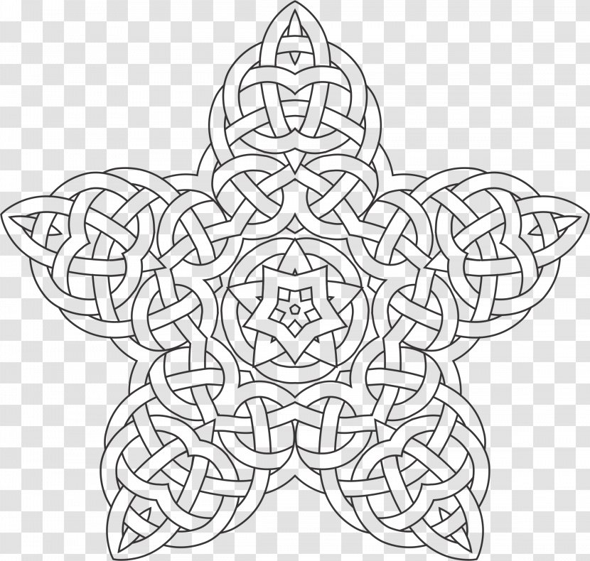 Line Art Mandala Drawing Clip - Symbol - Painting Transparent PNG