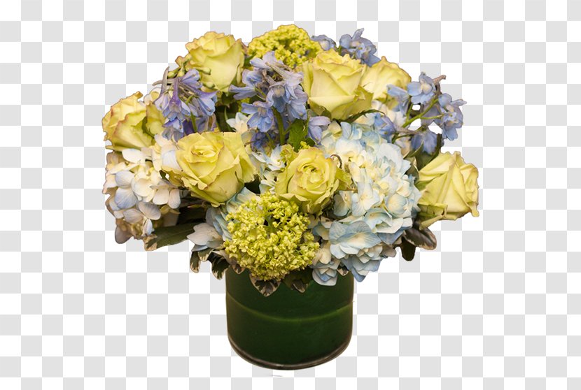 Hydrangea Rose Cut Flowers Floristry - Flower Bouquet Transparent PNG