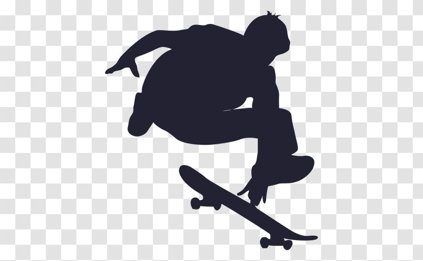 Silhouette Sport - Skateboarding Transparent PNG