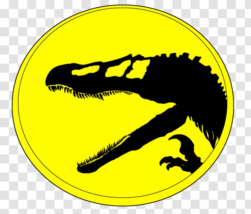 Mr. D.N.A. Jurassic Park Dinosaur Spinosaurus Smiley - Yellow - Symbol Transparent PNG
