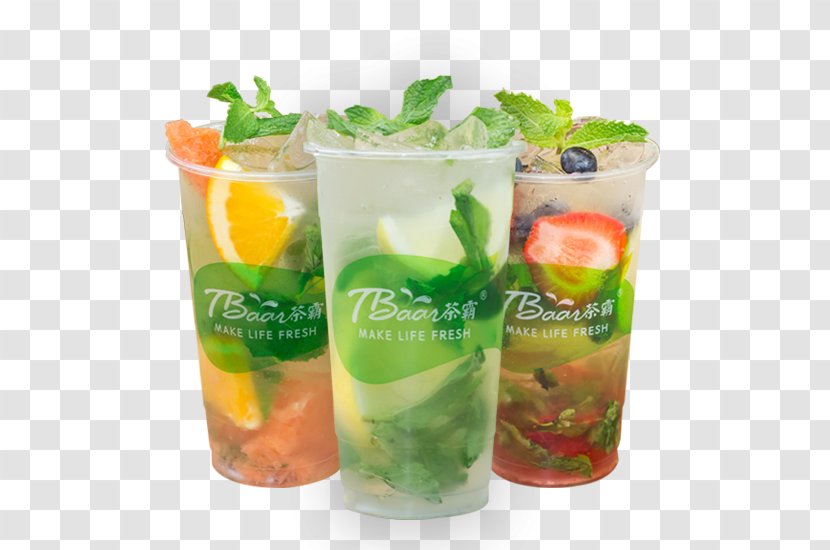 Mojito Milk Cocktail Garnish Tea - Juice - Fresh Lemonade Transparent PNG