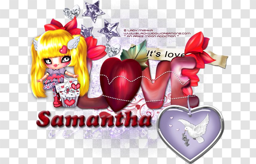 Valentine's Day Flower Font - Heart Transparent PNG